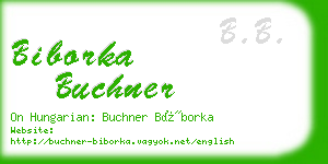 biborka buchner business card